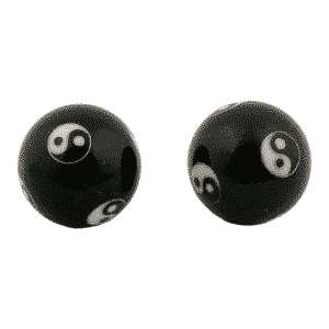 Esferas Chinas Yin Yang Negro - 3,5 cm - Modelo 2