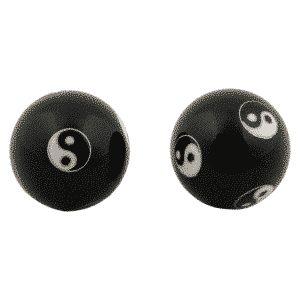 Esferas Chinas Yin Yang Negro - 4 cm - Modelo 2