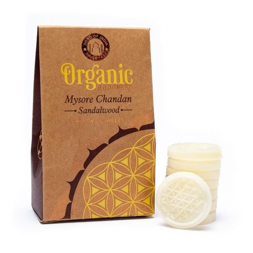 Organic Goodness Chandan Sándalo Pastillas de Cera (40 g)