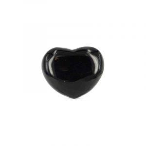 Piedra Preciosa en forma de Corazón - Obsidiana Negra (45 mm)