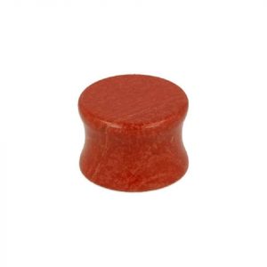 Plug Piercing de oreja Jaspe Rojo (16 mm)
