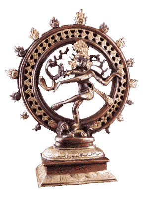 Shiva Nataraj Latón Bicolor (20 cm)