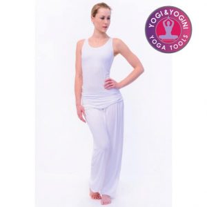 Pantalones de Yoga Comfort Flow Blancos S-M