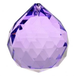 Bola de Cristal Arco Iris Violeta Calidad AAA (4 cm)