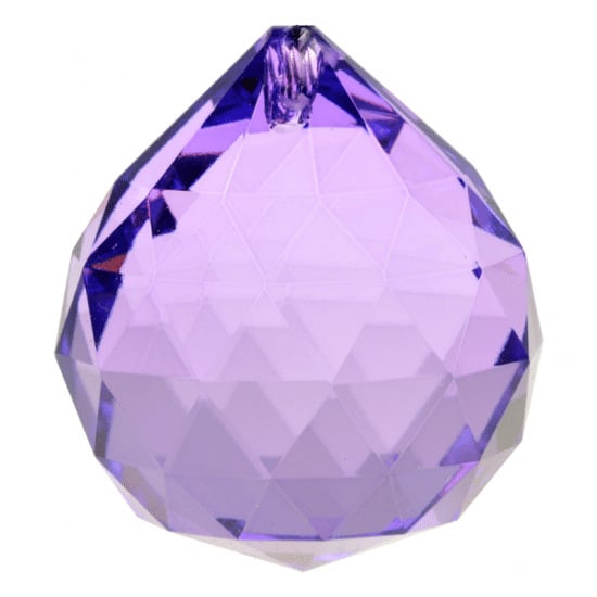 Bola de Cristal Arco Iris Violeta Calidad AAA (4 cm)