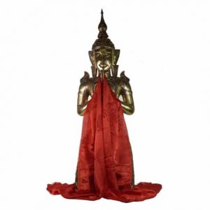 Bufanda Tibetana de Lujo Katha - Rojo - XL