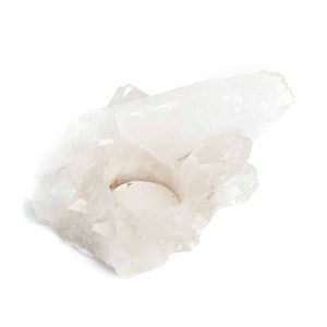Portavelas Racimo de Cristal de Roca (aprox. 500 gramos)