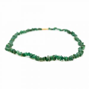 Collar de Piedras Preciosas de Jade Verde (45 cm)