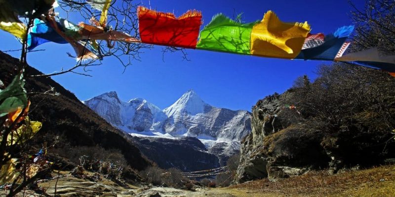 Banderas Tibetanas. Significado y Cómo y Cuándo colgar banderas tibetanas.