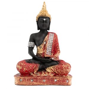 Buda Meditando Pintado (23 cm)