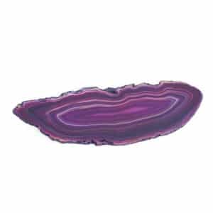 Disco de Ágata Púrpura Ovalado (6 - 8 cm)
