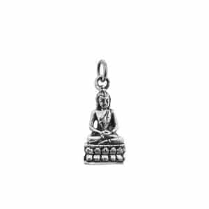 Colgante de Buda de cumpleaños, jueves, plata