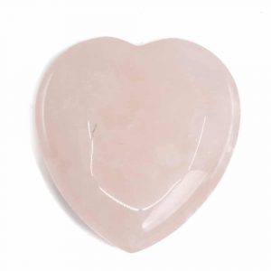 Piedra de Corazón de Cuarzo Rosa - 50 mm