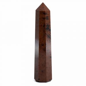 Punta de Obelisco Obsidiana Caoba - 90-110 mm