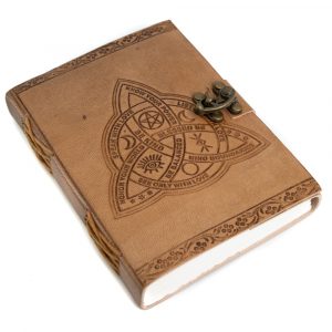 Cuaderno de Cuero Hecho a Mano con Nudo Celta (17,5 x 13 cm)