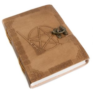 Cuaderno de Cuero Hecho a Mano Pentagrama (17,5 x 13 cm)