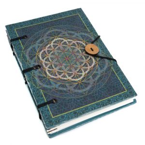 Cuaderno Hecho a Mano Semilla de Vida (18 x 13 cm)