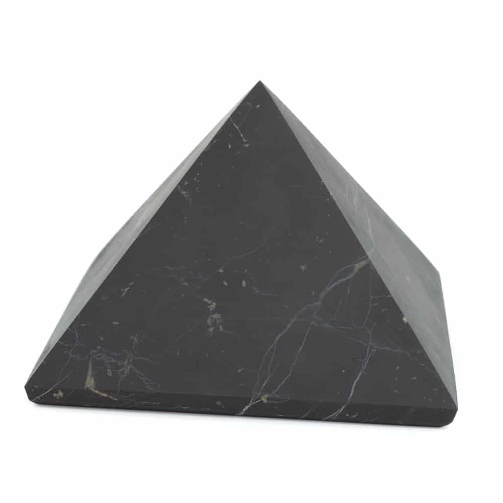 Piedra Piramidal de Shungit sin pulir - 100 mm