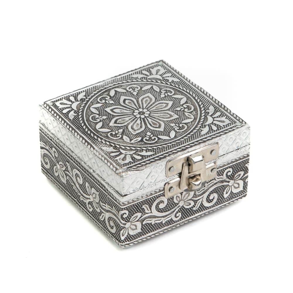 Caja de Tarot o Joyero Flores (7,5 cm)