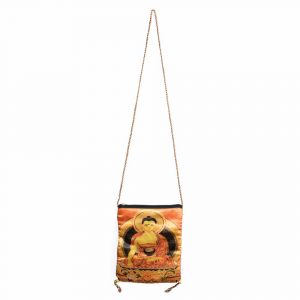 Bolsa de Algodón con Buda y Cremallera (21 x 17 cm)