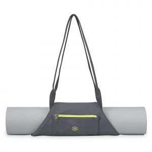 Gaiam Transportador Esterilla de Yoga On-The-Go Amarilla/Gris