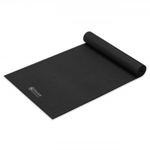 Gaiam Essentials Esterilla de Yoga Goma Negra 6 mm - (173 x 61 cm)