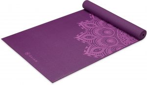 Gaiam Esterilla de Yoga Sin Látex PVC Mandala 6 mm - (173 x 61 cm)