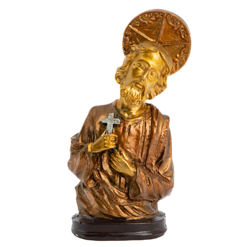 Estatua de Jesucristo con Corona Color Dorado (13 cm)
