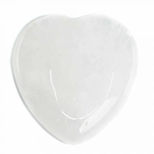 Piedra de Palma Cristal de Roca en Forma de Corazón - 50 mm