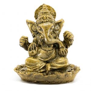 Estatua de Ganesha de Color Dorado (6 cm)