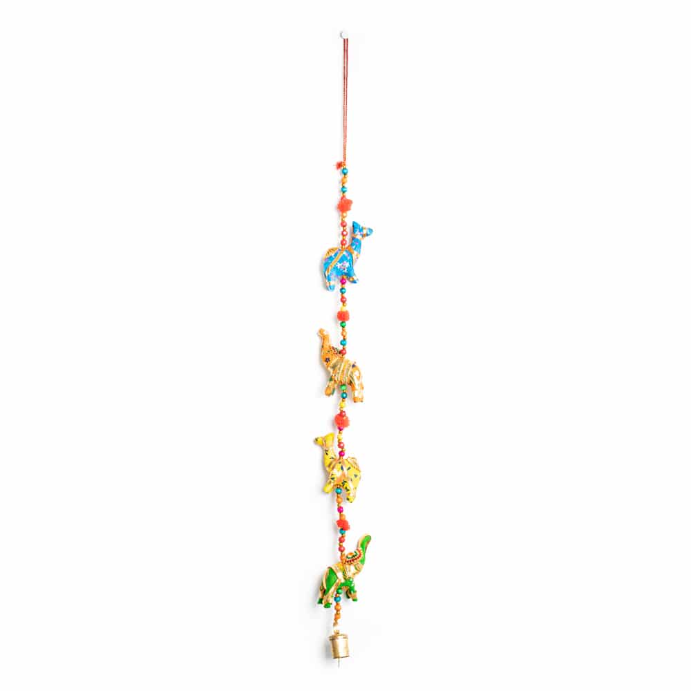 Guirnalda Decorativa de Tela Animales con Cascabeles (80 cm)