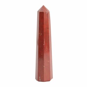 Gema Punta Obelisco Jaspe Rojo - 120-150 mm